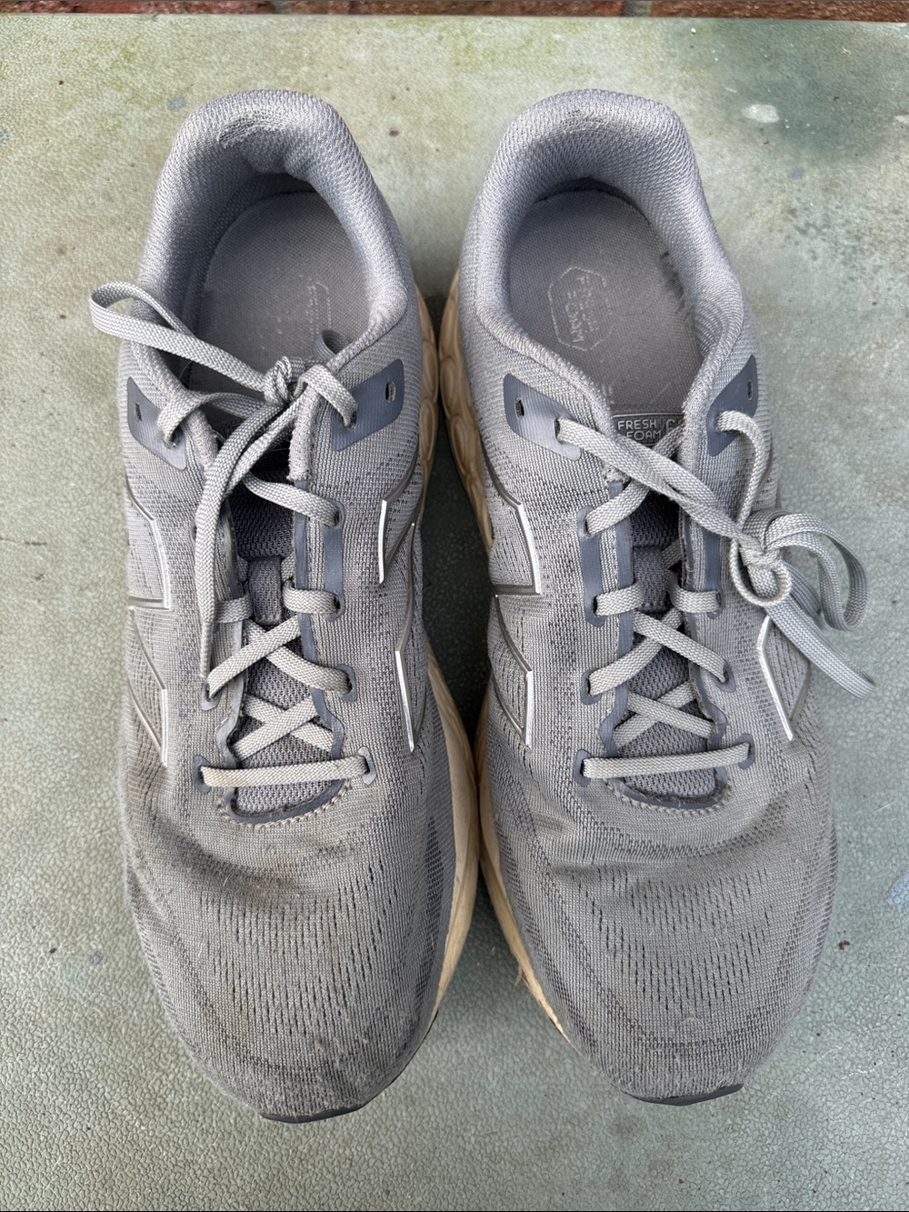 New Balance Men's Gray Mesh Running Sneakers